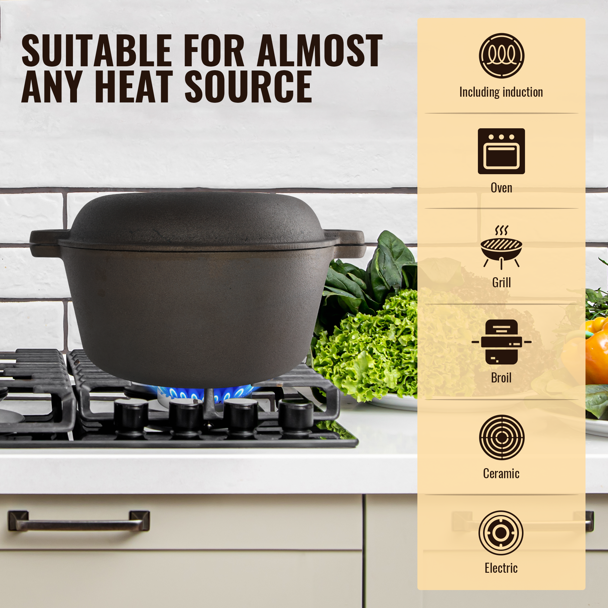 Smooth and Polished Cast Iron Dutch Oven