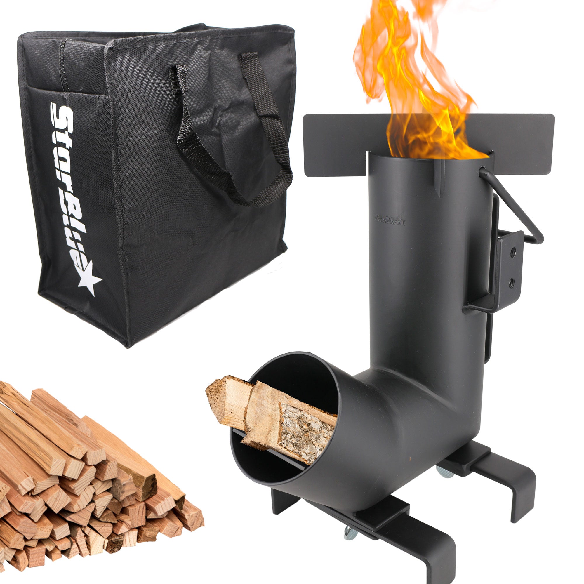 Camping Rocket Stove with Free Carrying Bag