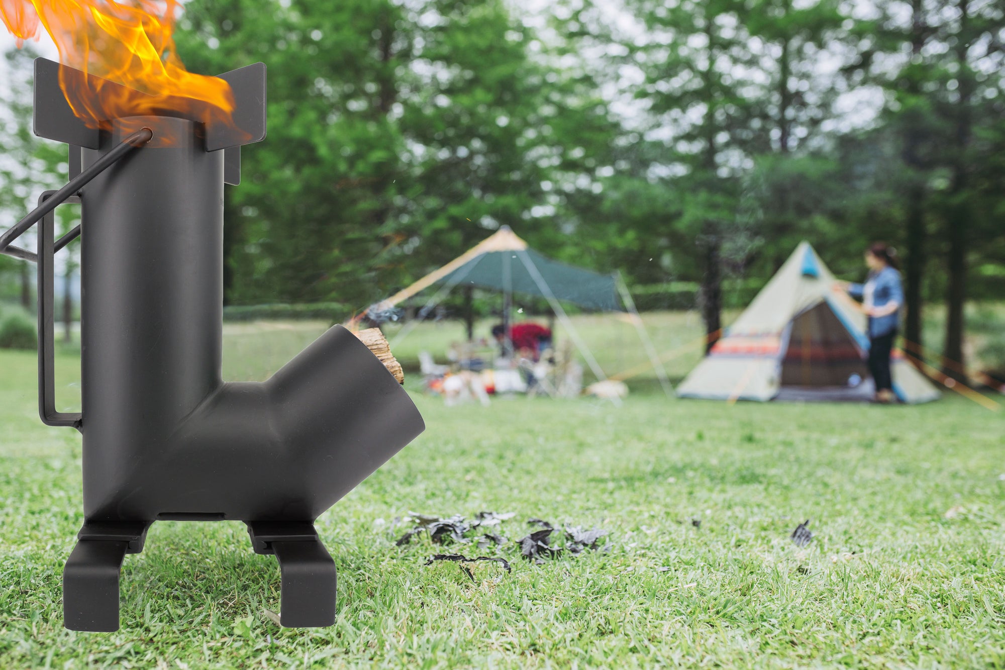 Camping Rocket Stove with Free Carrying Bag