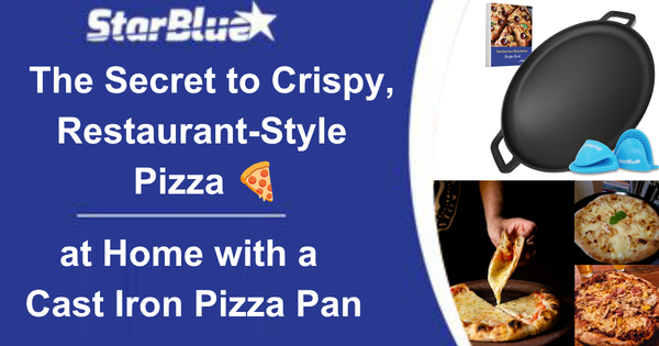 🍕 The Secret to Crispy, Restaurant-Style Pizza at Home with a Cast Iron Pizza Pan