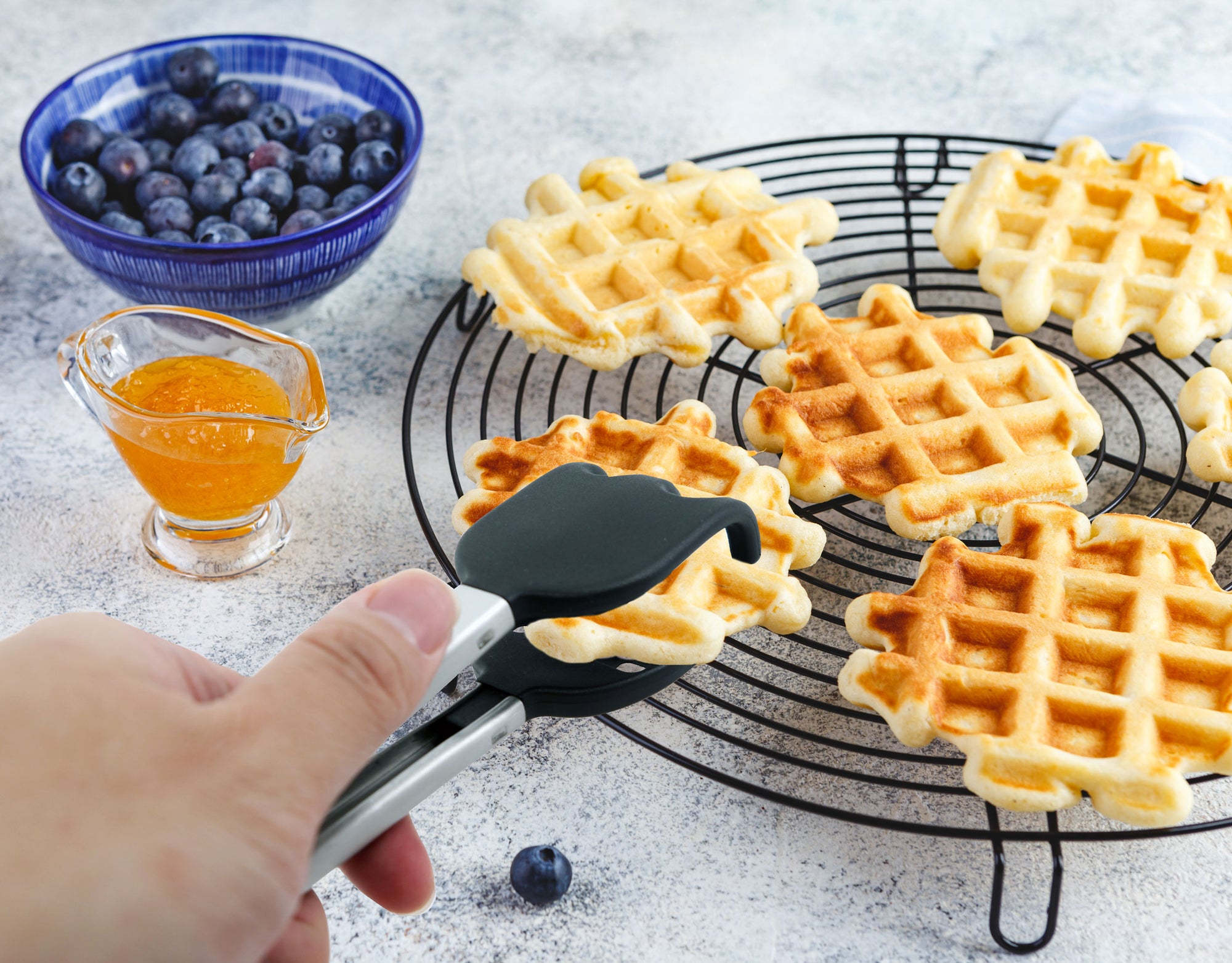 Mini Waffle Tongs 10 Inches