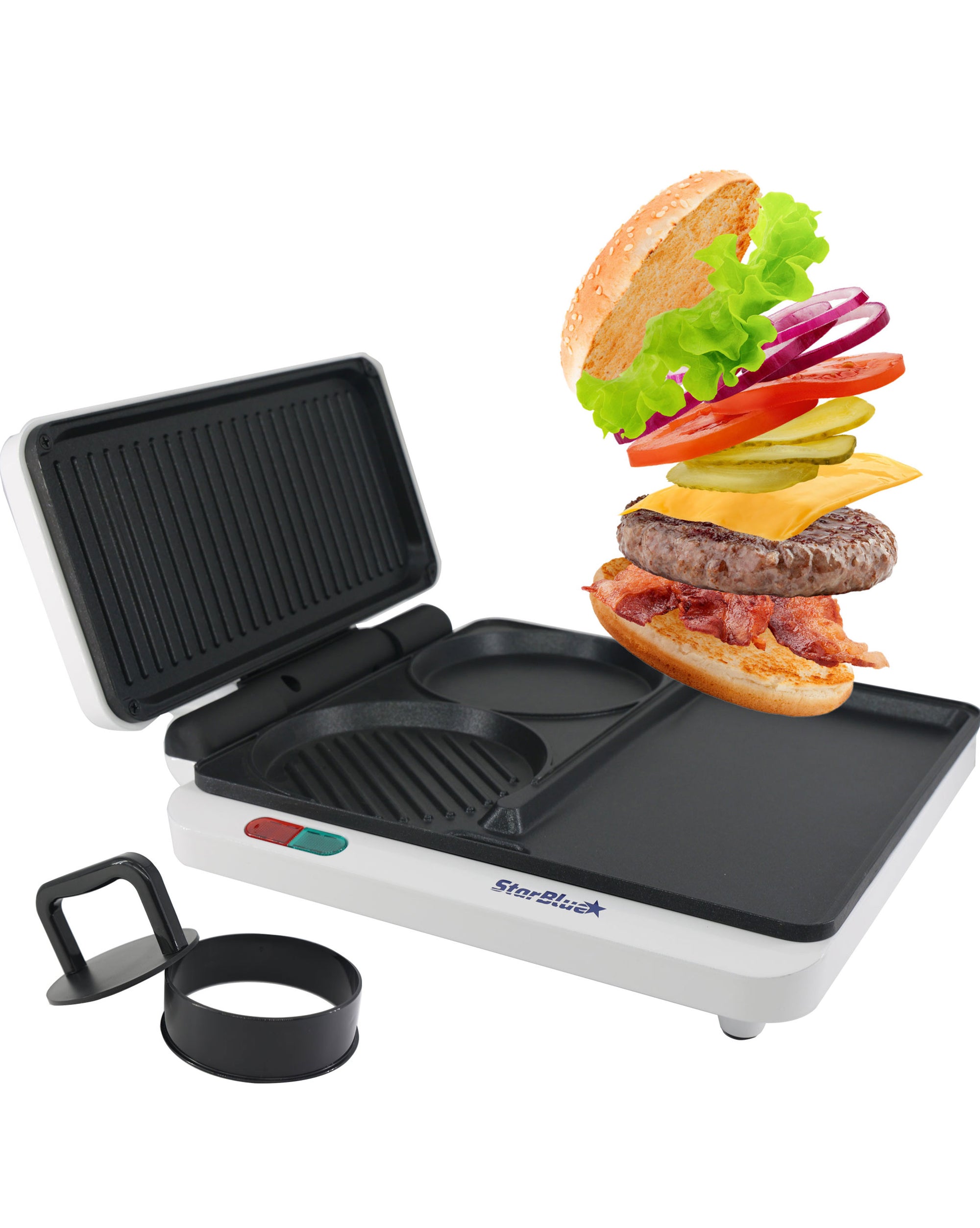 Hamburger Grill Maker with Free Recipes Book