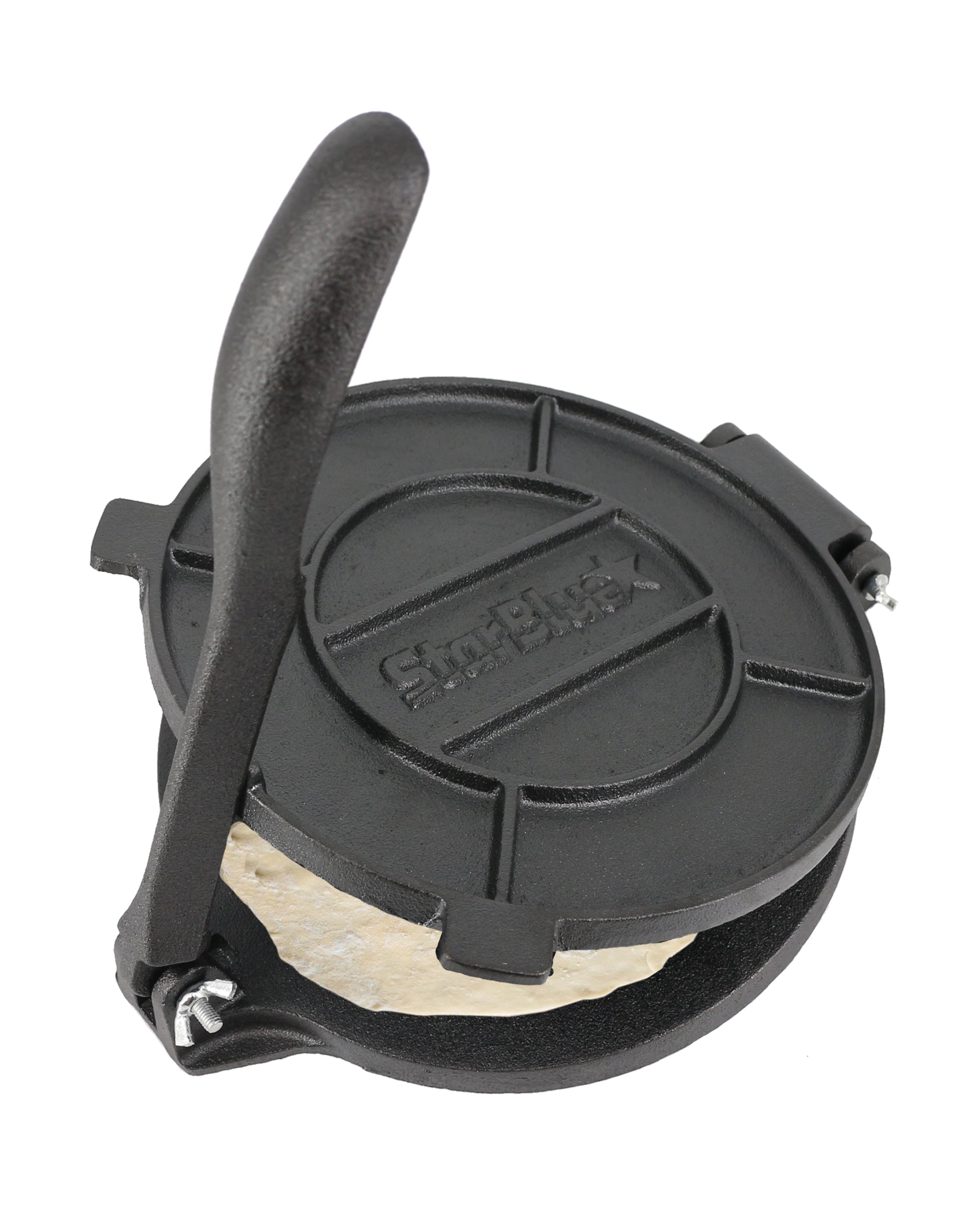 8 Inch Cast Iron Tortilla Press with FREE 100 Pieces Oil Paper and Recipes e-book