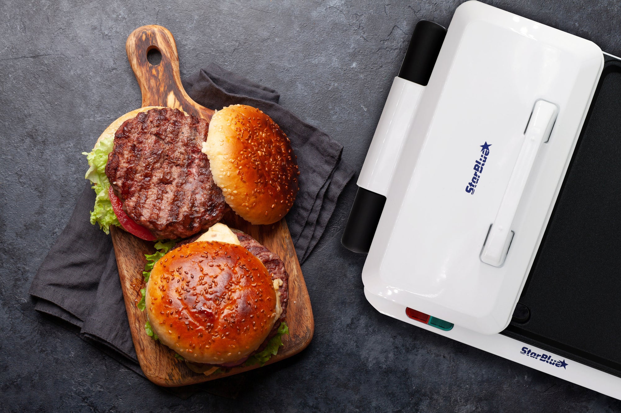 Hamburger Grill Maker with Free Recipes Book