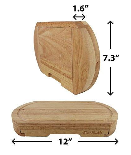 Cheese Board Set with 4 Knives and Slide Out Drawer - StarBlue