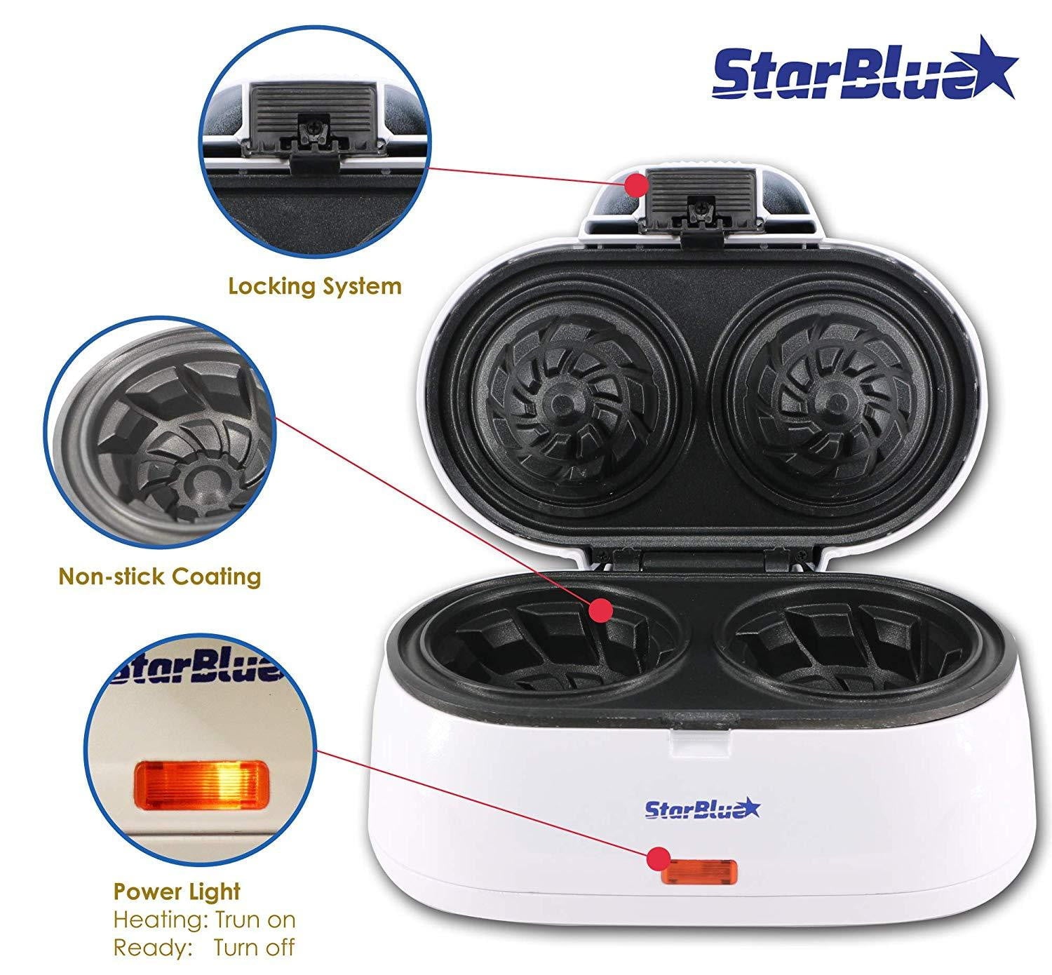 Double Waffle Bowl Maker - StarBlue