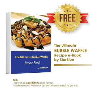 Hong Kong Egg Waffle Maker with BONUS recipe e-book - StarBlue