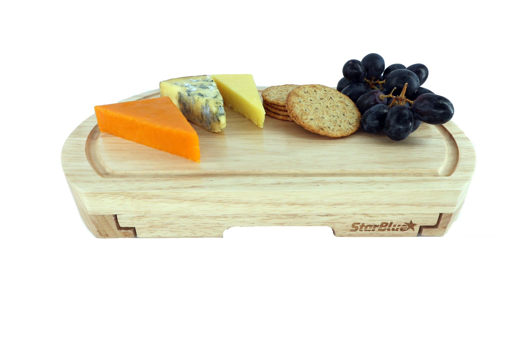 Cheese Board Set Large Size with 4 Knives and Slide Out Drawer