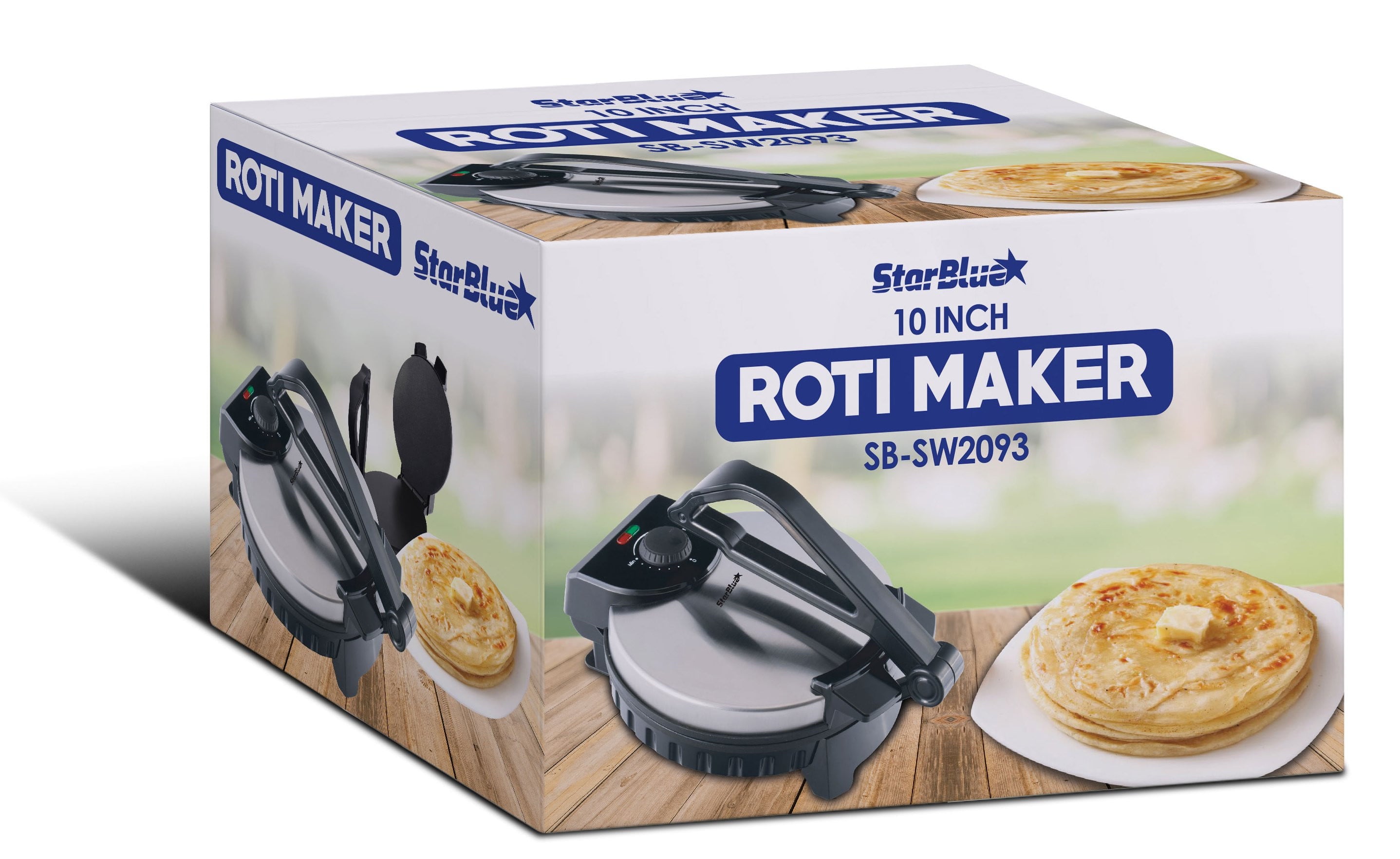 10inch Roti Maker with FREE Roti Warmer (Model: SB-SW2093) - StarBlue