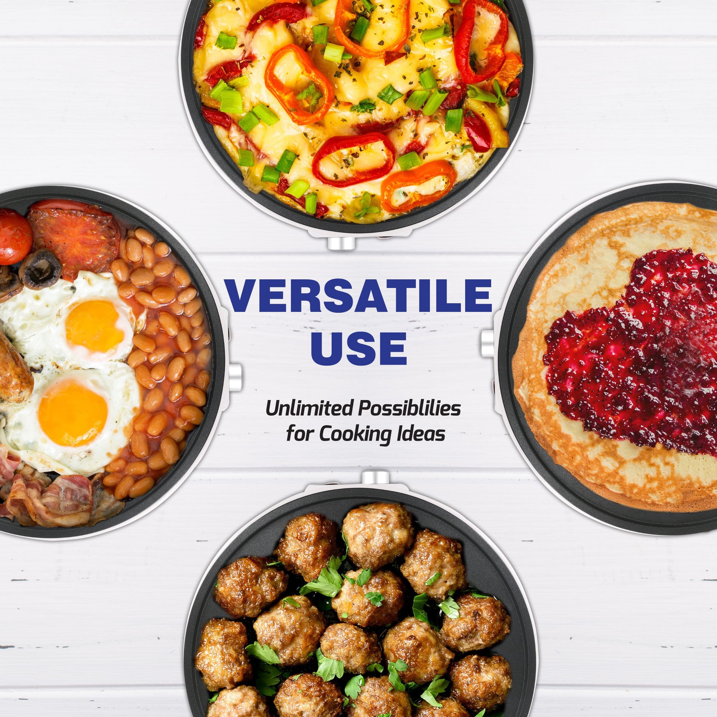 12" Electric Crepe Maker with FREE Recipes e-book - StarBlue