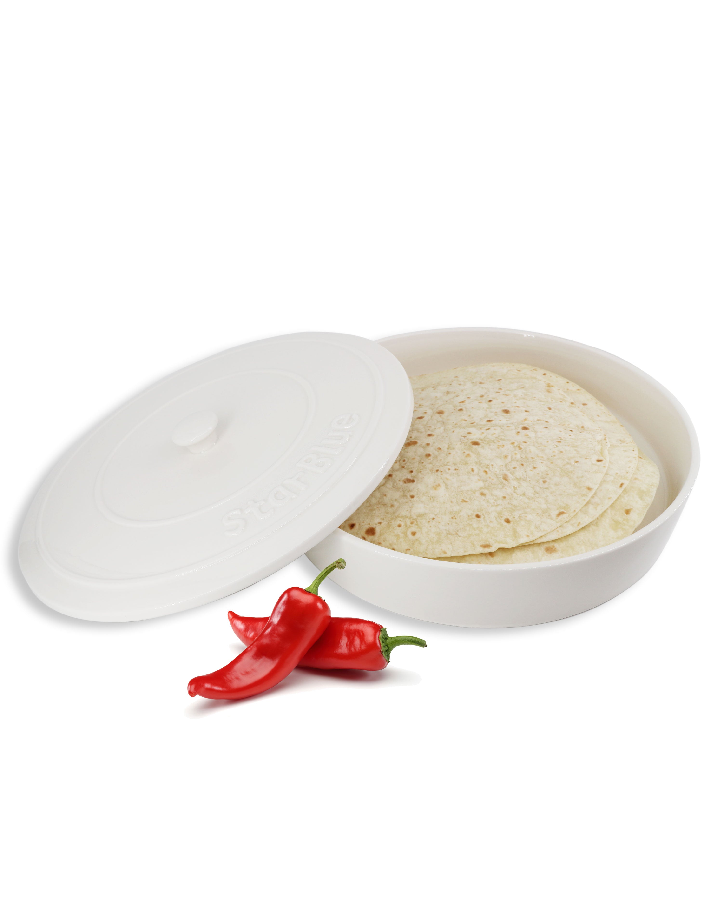 10 Inches Ceramic Tortilla Warmer by StarBlue with Free Recipes eBook