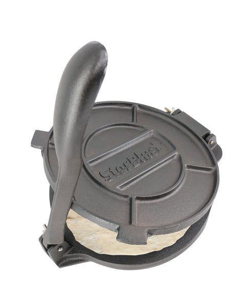 10 Inches Cast Iron Tortilla Press with FREE 100 Pieces Oil Paper