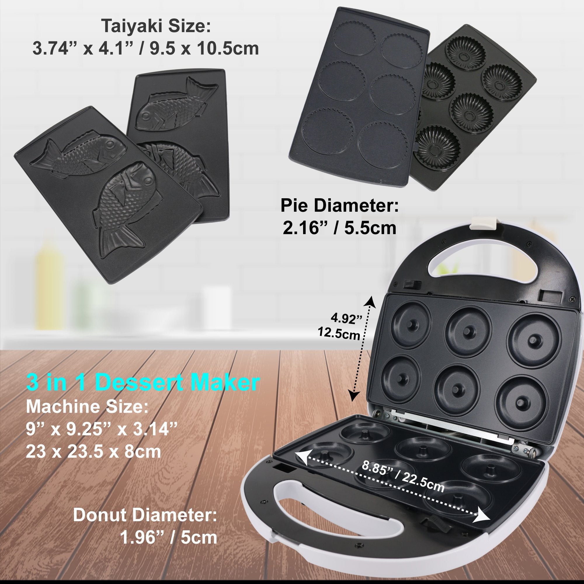 3 in 1 Three Slices Detachable Dessert Maker